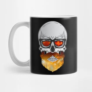 Bearded Space Skull Mug